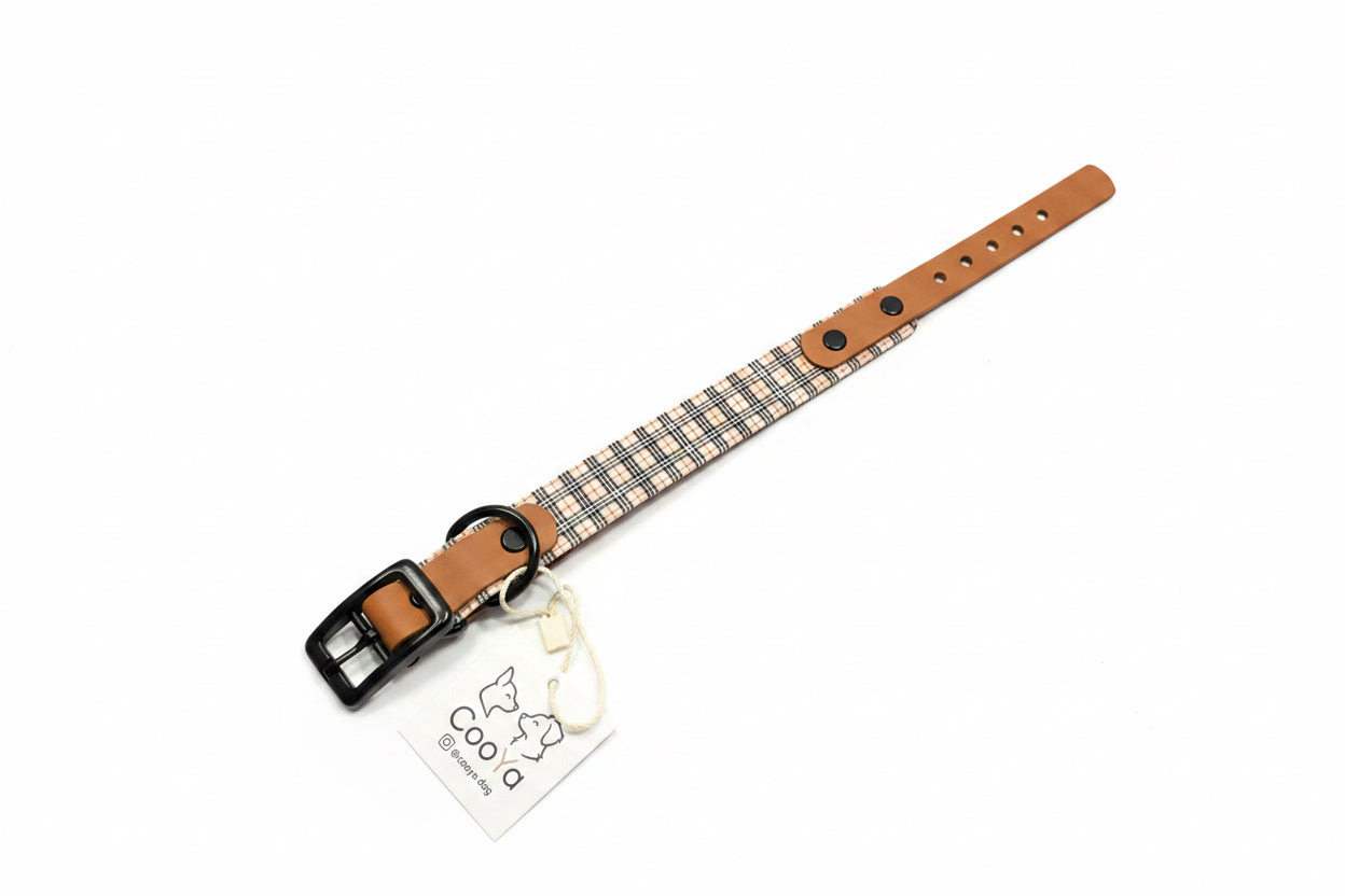 BB Plaid Halsband - 25mm