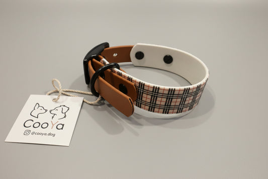 BB Plaid Halsband - 25mm