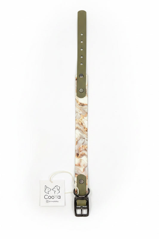 Gold Marble Halsband - 38mm