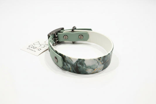 Green Marble Halsband - 25mm