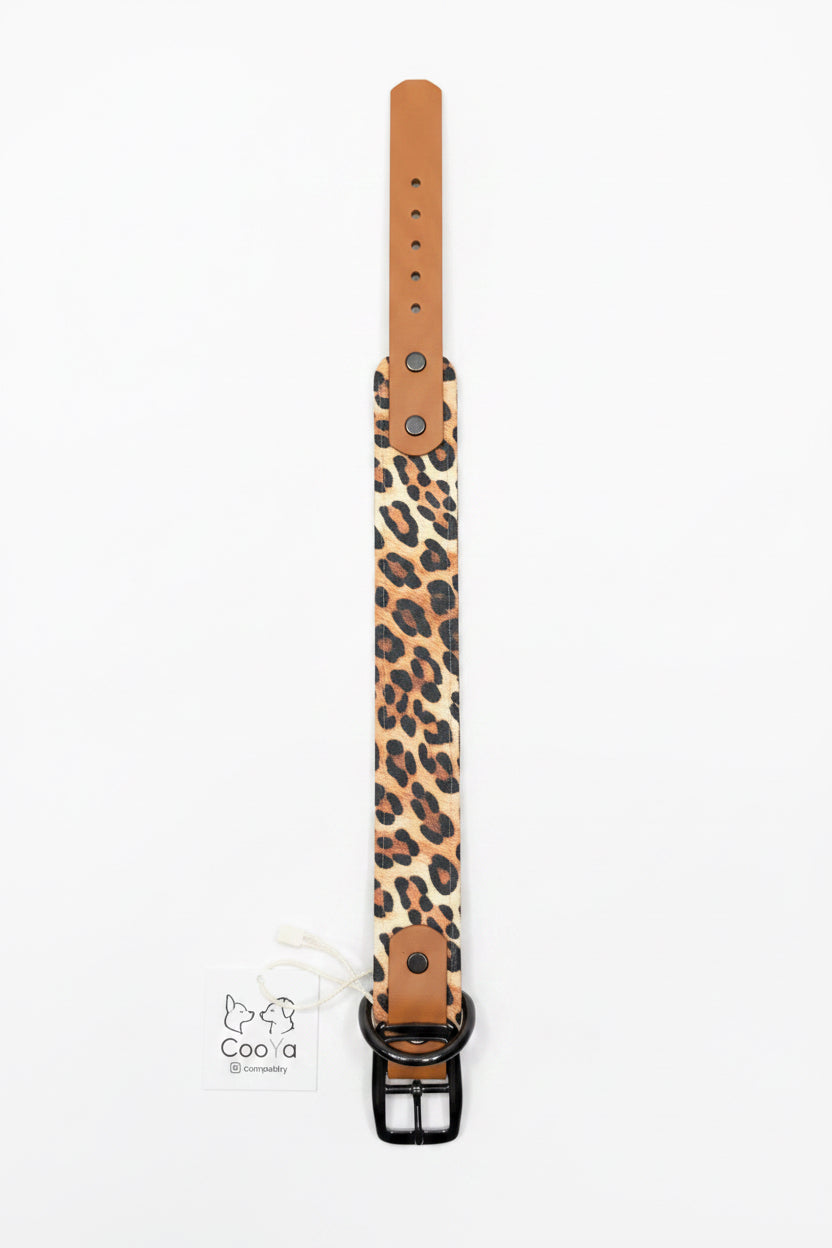 Leopard Halsband 25mm