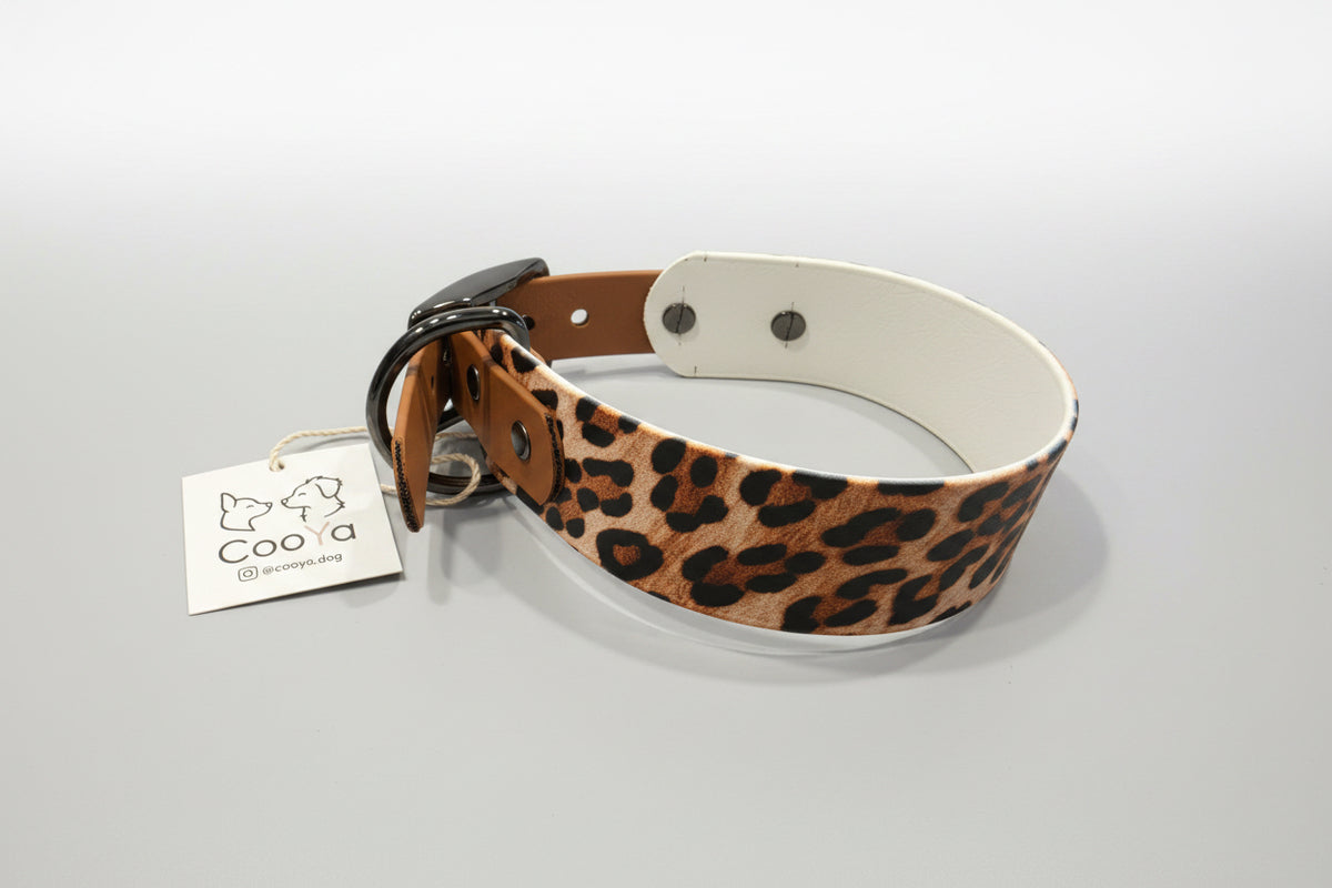 Leopard Halsband 25mm