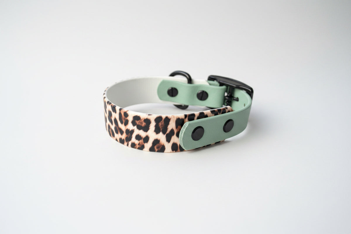 Snow Leopard Halsband - 25mm