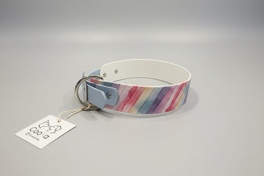 Watercolor Stripes Halsband - 38mm